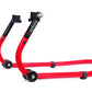 Explore High Quality Universal Paddock Stand With Swingarm L Supports For All Bikes Upto 350kg Weight