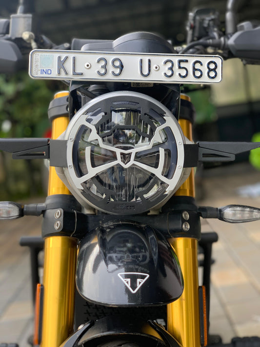 triumph scrambler headlight grill