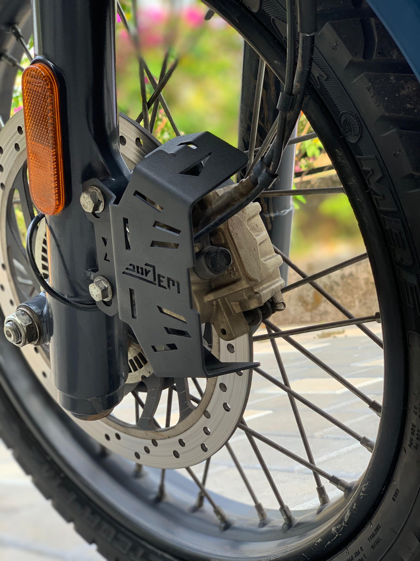 Front disc guard for himalayan scram 411