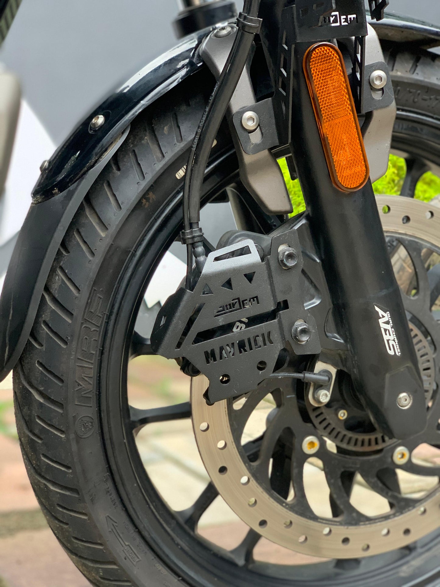 hero mavrick 440 front disc guard