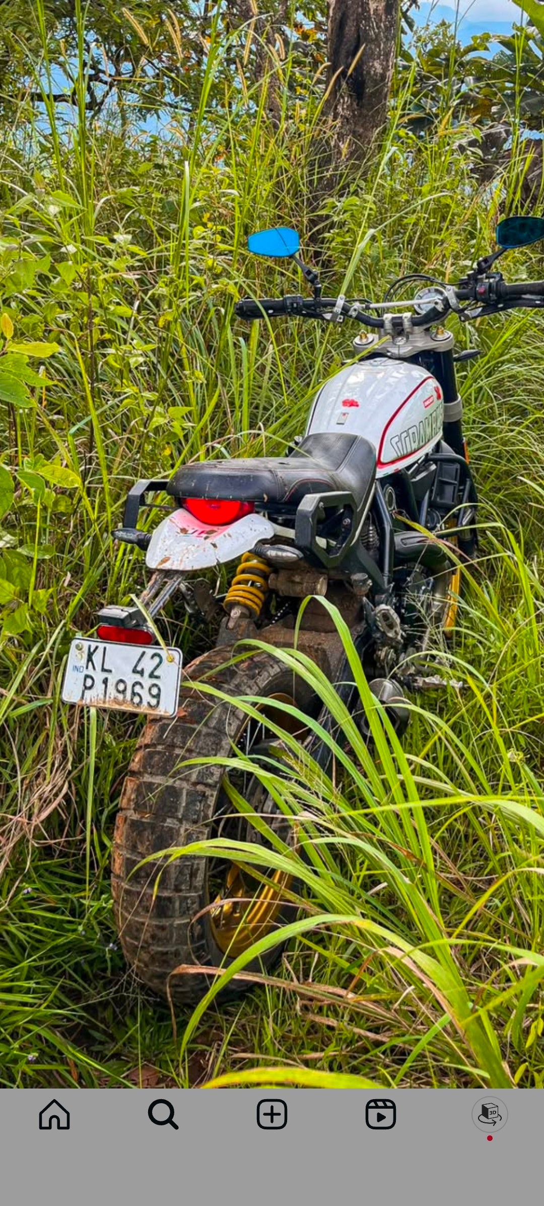 Ducati desert sled saddle stay