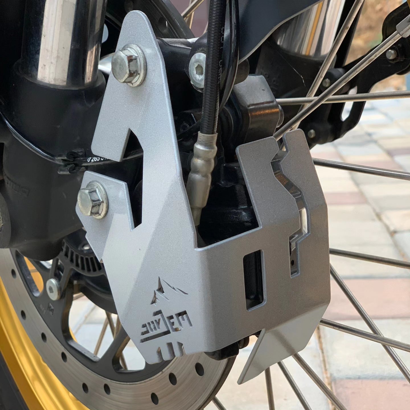 front disc guard for re  himalayan 450
